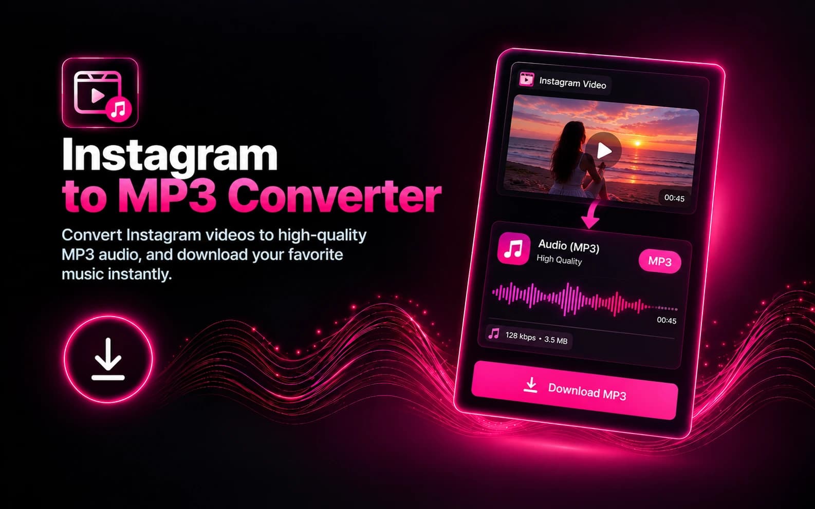 Instagram to MP3 Audio Converter